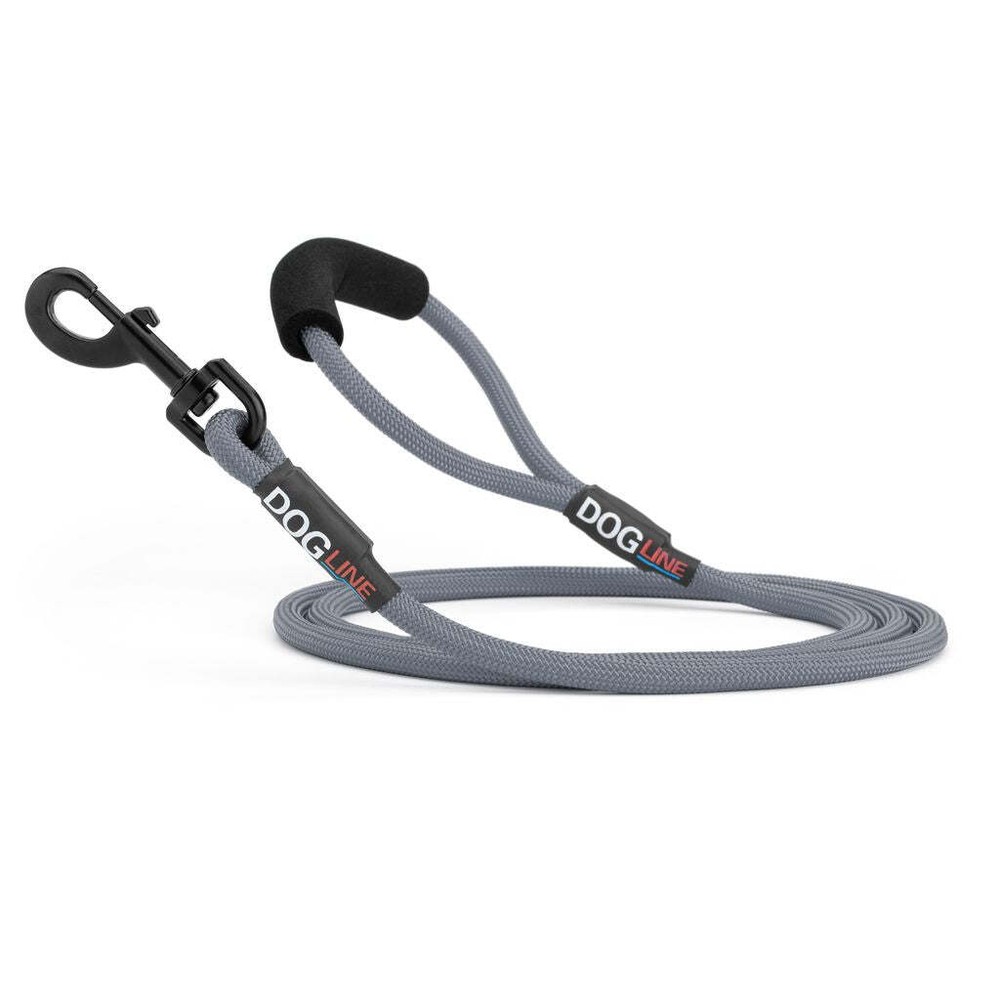 Round Nylon Leash W1/4" L72" Grey