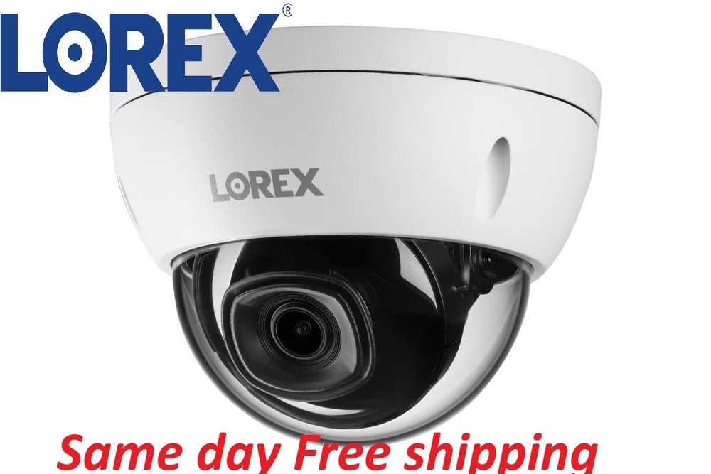 Lorex 4K 8MP IP Wired Vandal Proof Dome Security Camera Listen-In Smart Motion
