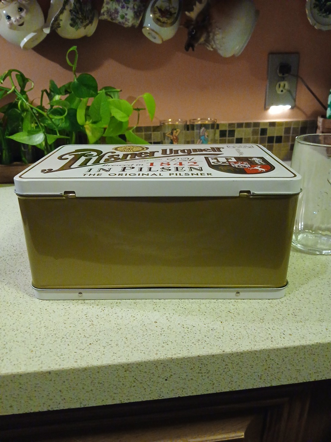 Really Cool Pilsner Urquell Lunchbox And Heavy Glass Beer Mug