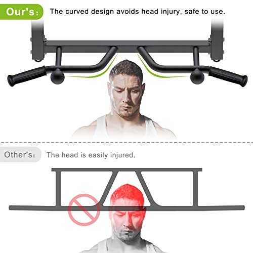 32" Ceiling Mounted Pull Up Bar - Heavy Duty, Joist Pull Up Bar with Ball