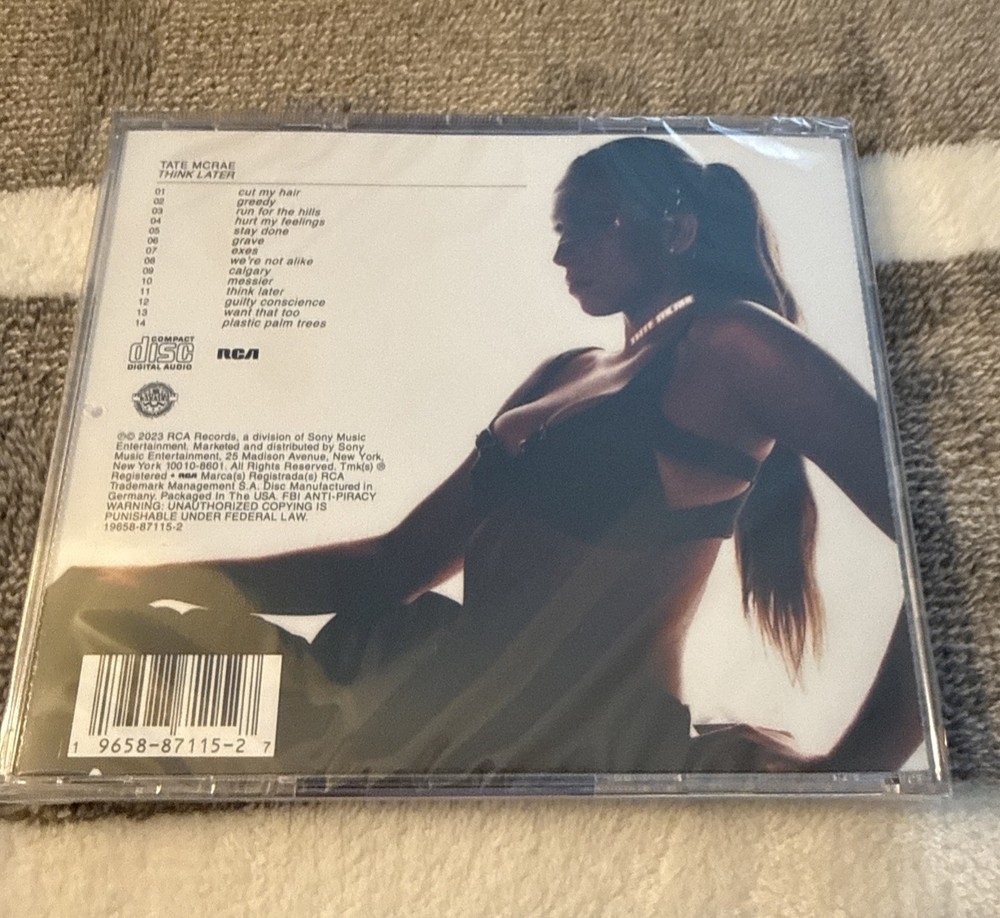 Tate McRae Think Later CD Signed Autograph - Sealed