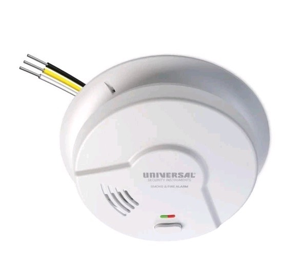Universal Security (3-Pack) Hardwired & 10-Year Battery Smoke Detector