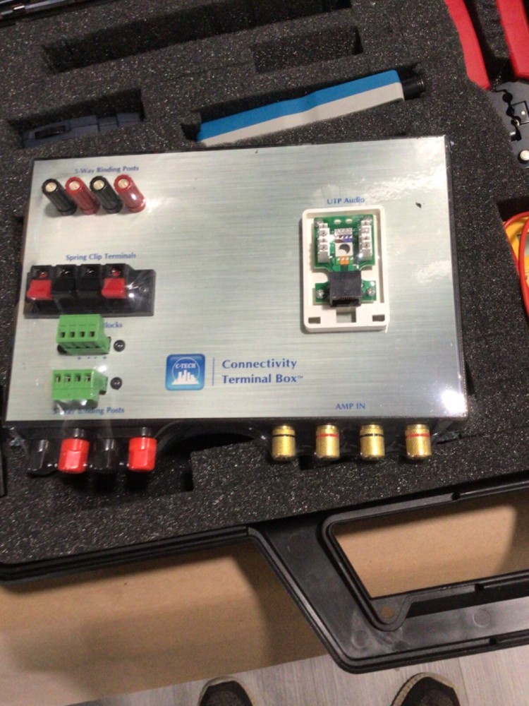 C-Tech Training Tester Case system kit home audio ?? copper cable ??