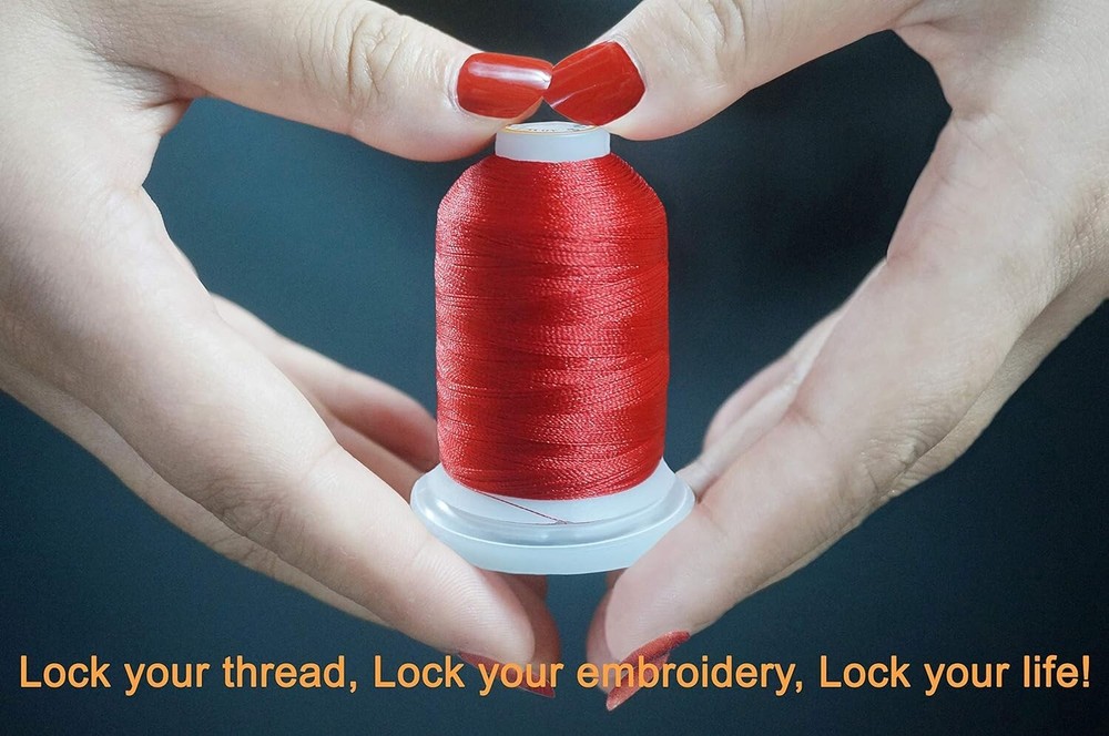 Ultimate 1000M Polyester Thread Kit - 42 Spools for All Your Embroidery Needs