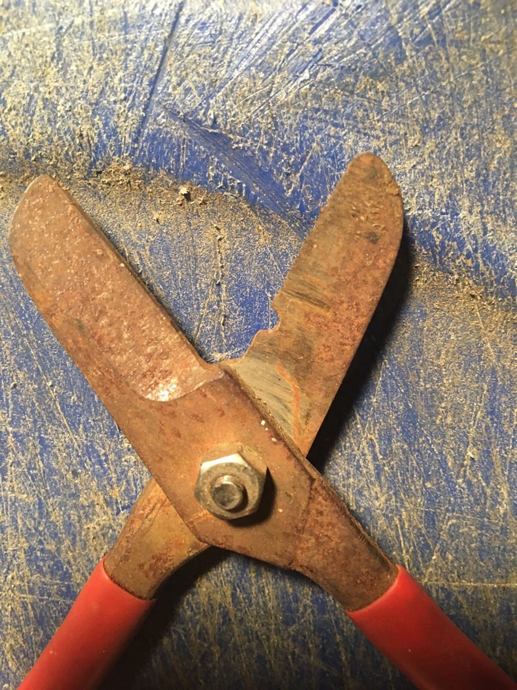 vintage Red handle scissors japan