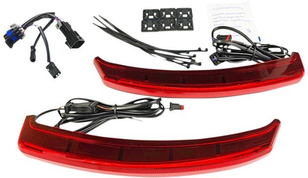 Custom Dynamics Low Profile Bagz LED Saddlebag Lights Red Indian Chief/Chieftain
