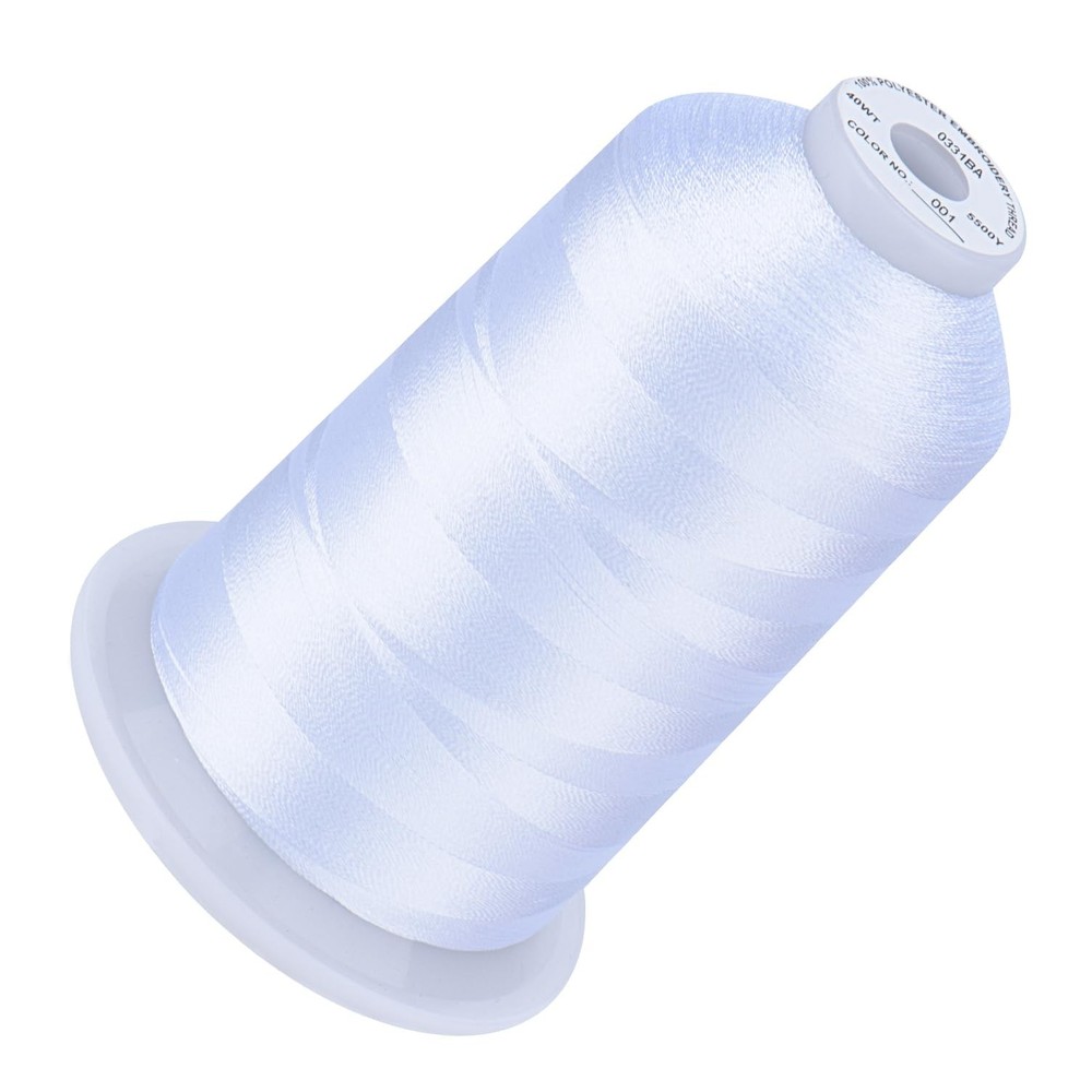 5500Yds Embroidery Thread, 5000M High-Yardage 40WT 100% Polyester Thread â€“ ...