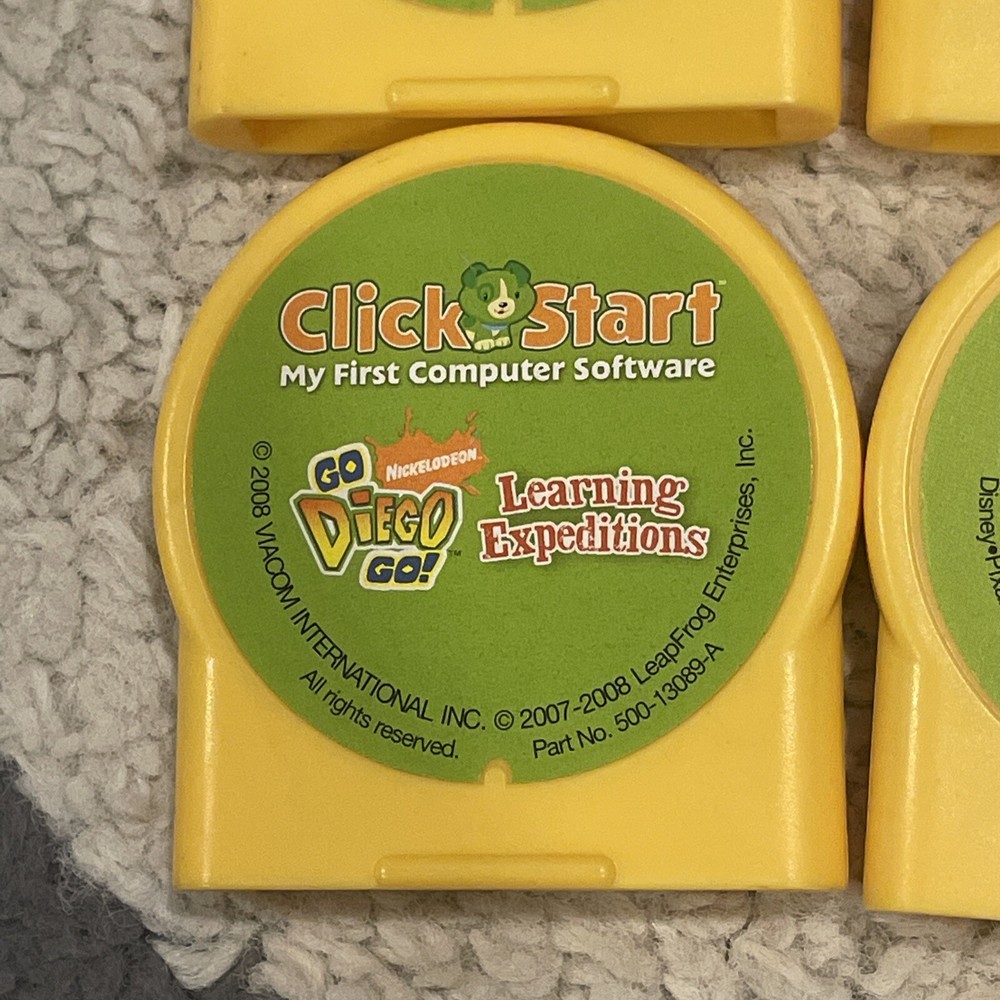 4 Vintage LeapFrog My First Computer Software Programs Kai-Lan Cars Diego Dora