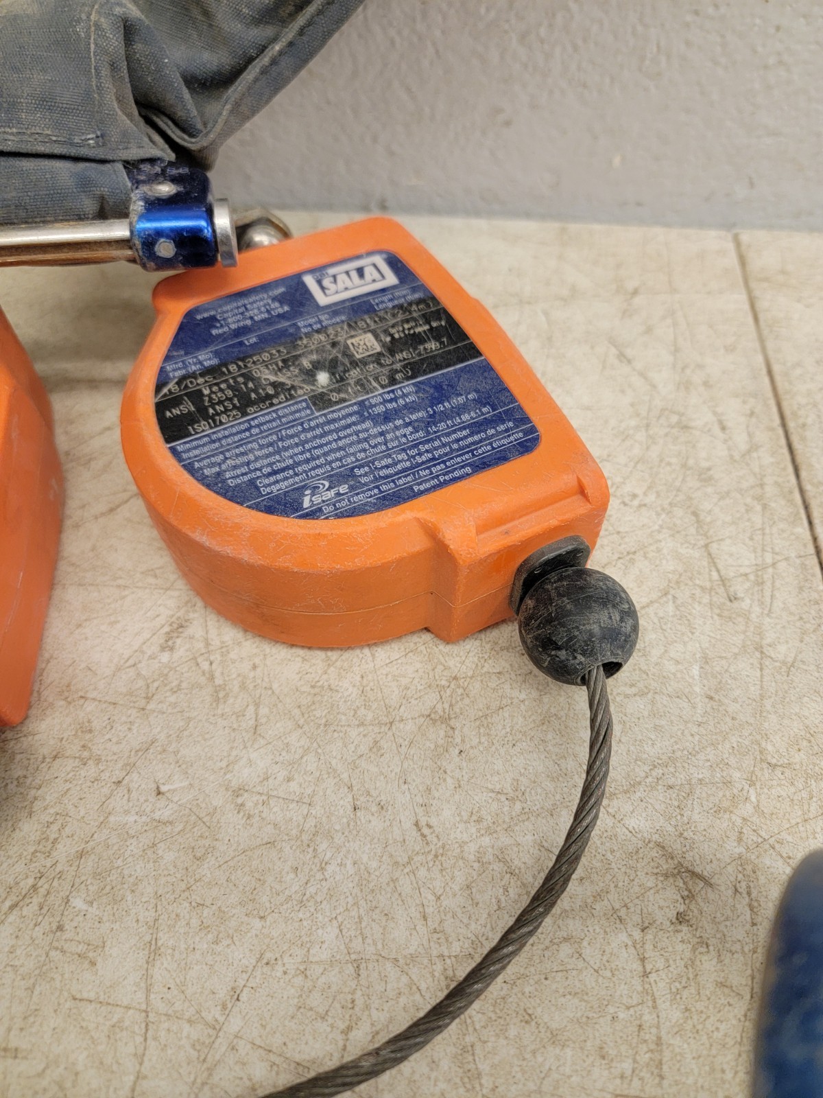 3M DBI SALA NANO-LOK 8' EDGE 3500231 DUAL LEG SELF RETRACTING LIFELINE LANYARD 9