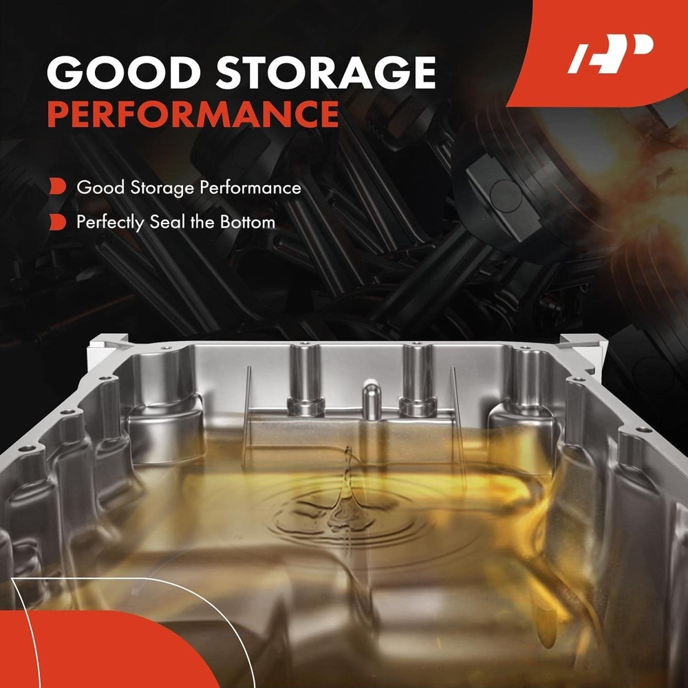 Lower Engine Oil Pan Sump with Drain Plug Compatible with...