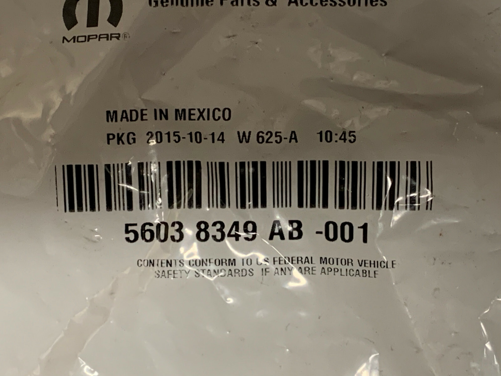 Trailer Tow Wiring Harness Mopar 56038349AB