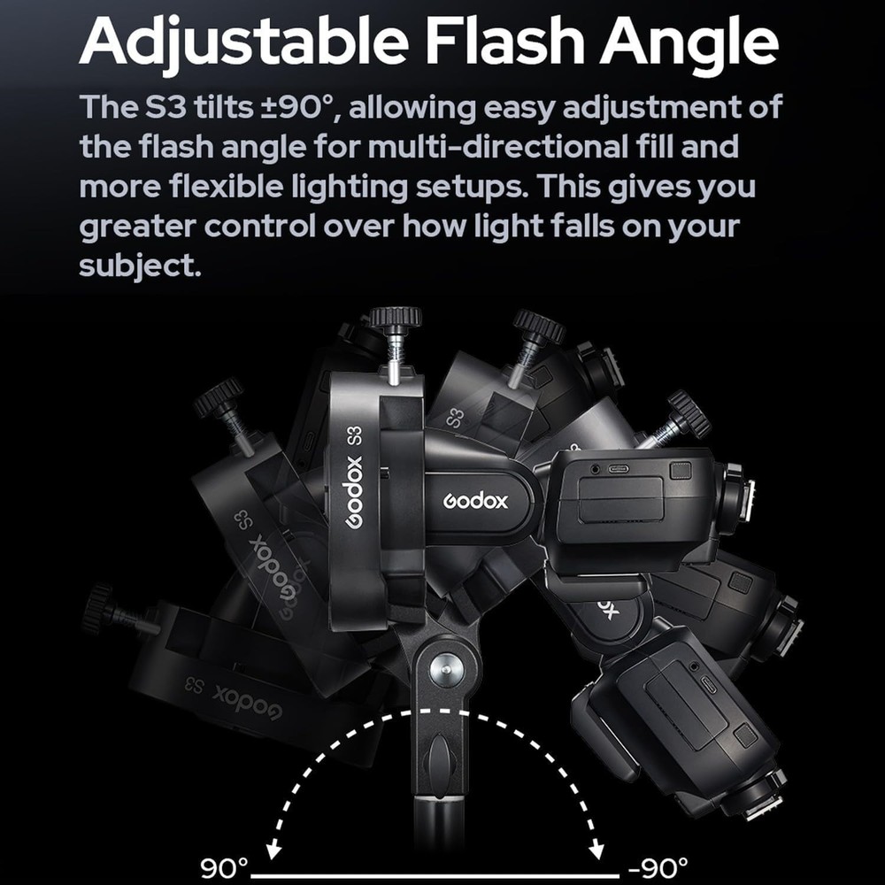 S3 Upgraded L-Type Speedlite Bracket for Enhanced Stability and Lighting Control