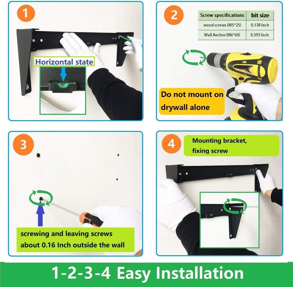 Versatile 1U Wall Mount Patch Panel - Up to 125lbs Capacity, Easy Installation