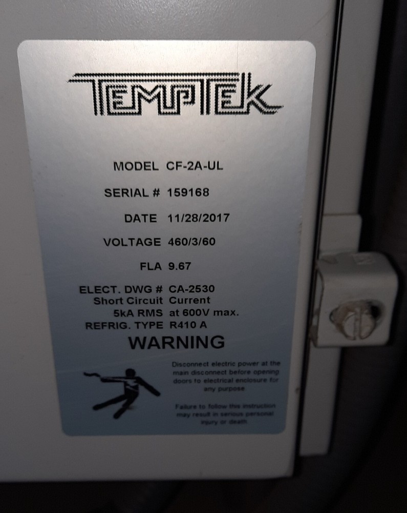 TEMPTEK CF-2A-UL Water Chiller