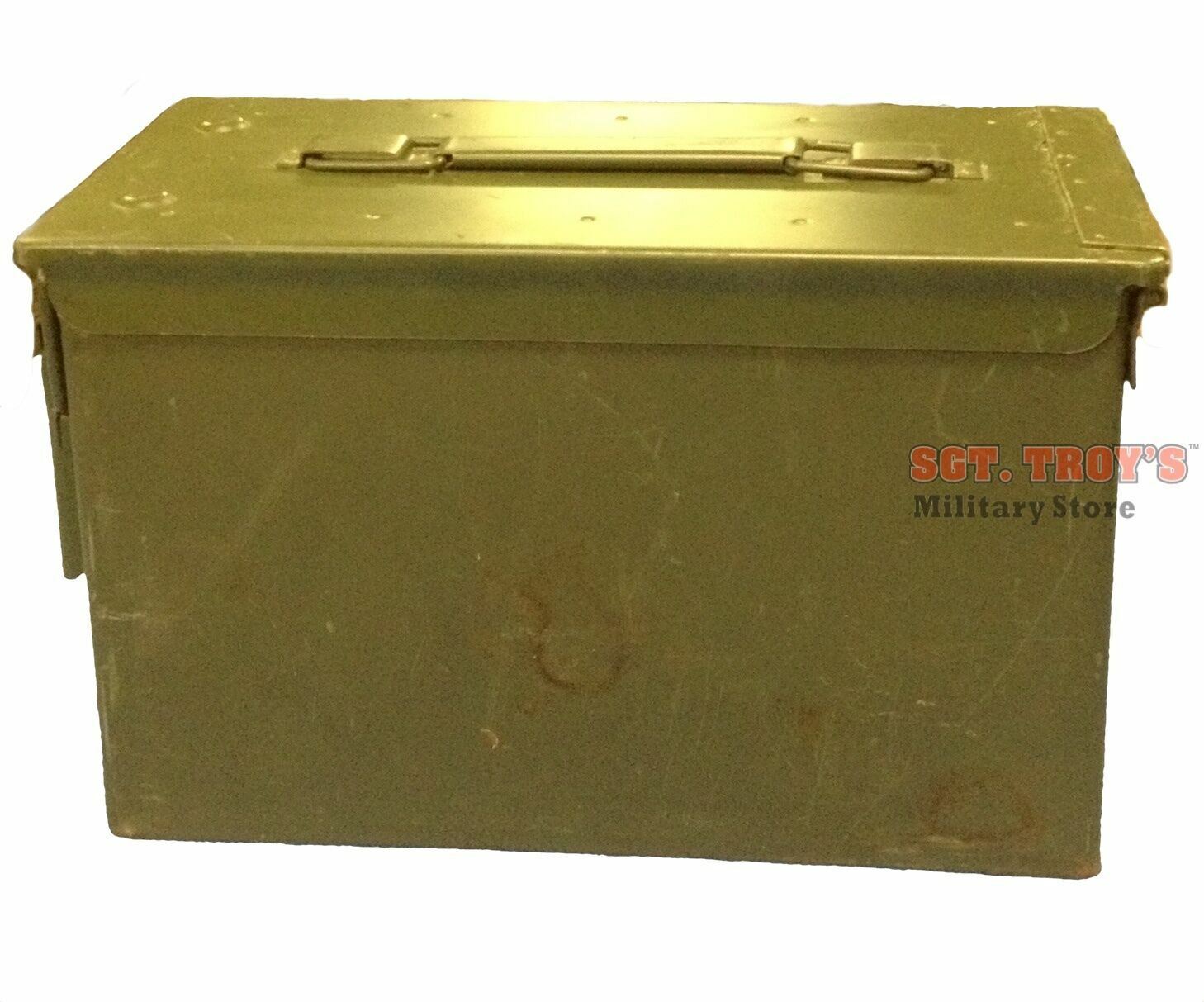 2 PACK Original .50 Caliber 5.56mm Ammo Can M2A1 50CAL Metal Ammo Can Box VGC