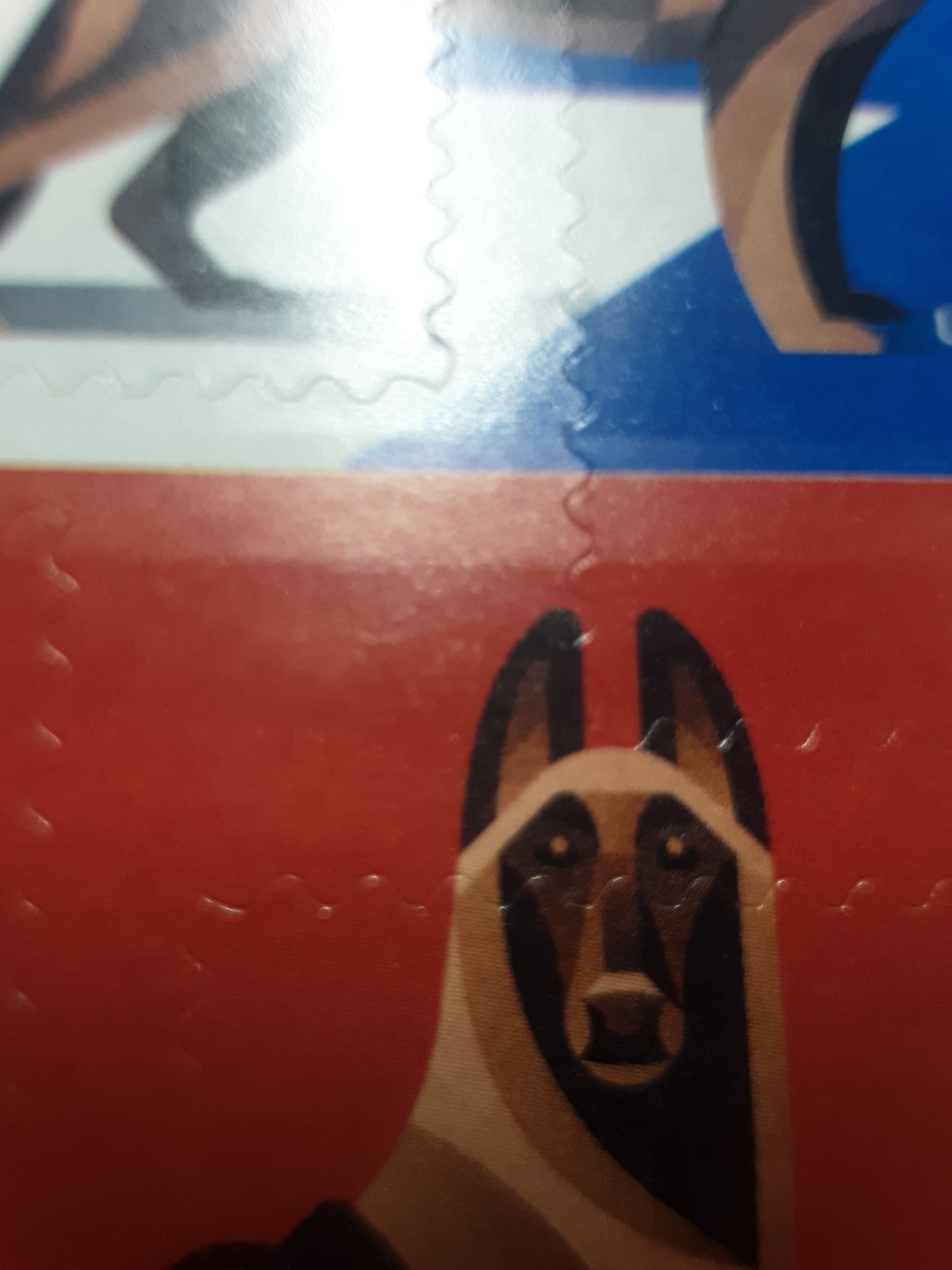 US EFO ERROR Stamps: #5408a Military Working Dogs: Big die cut shift! MNH