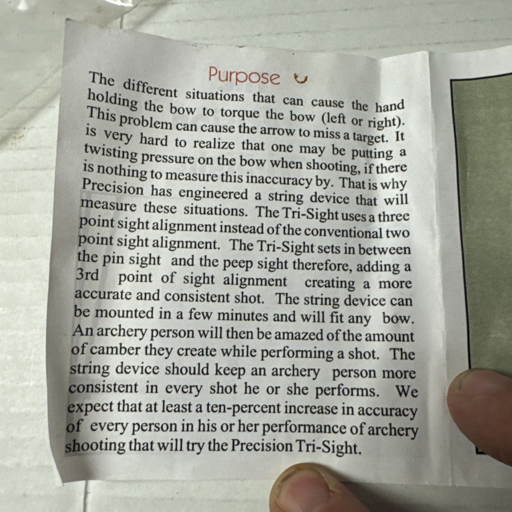 the precision tri-sight bow sight alignment aid