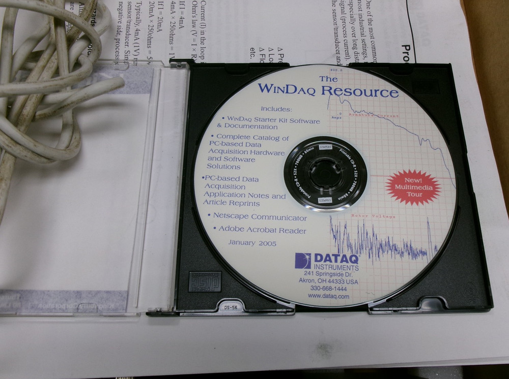 DATAQ INSTRUMENTS DATA ACQUISITION UNIT 8 CHANNEL - USER INTERFACE #440B