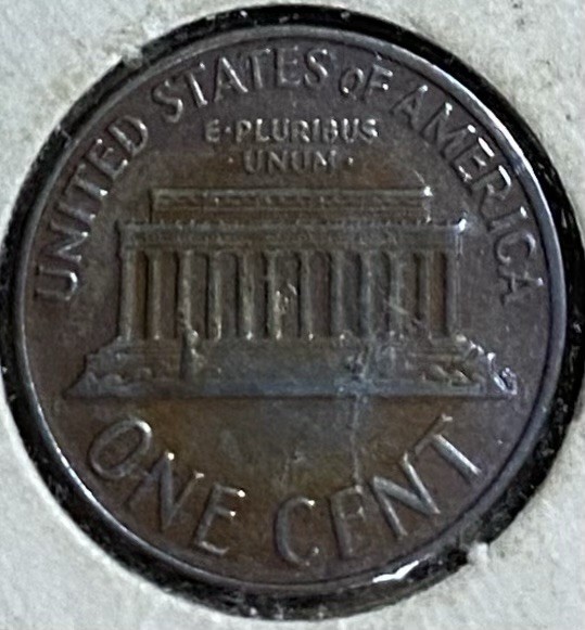 1968 D Lincoln Penny DDO Multiple Errors Toned