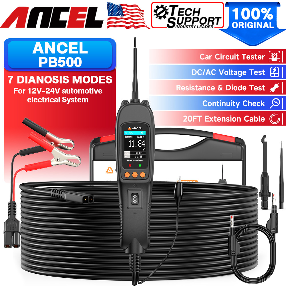 ANCEL Circuit Power Probe Tester AC/DC Voltage Electrical System Test PB500