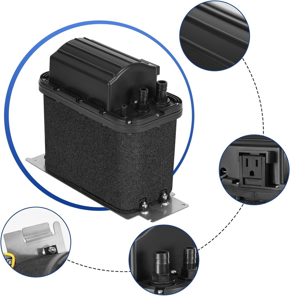 1901A Ice Machine Drain Pump Kit Replacement Compact Easy-to-Install