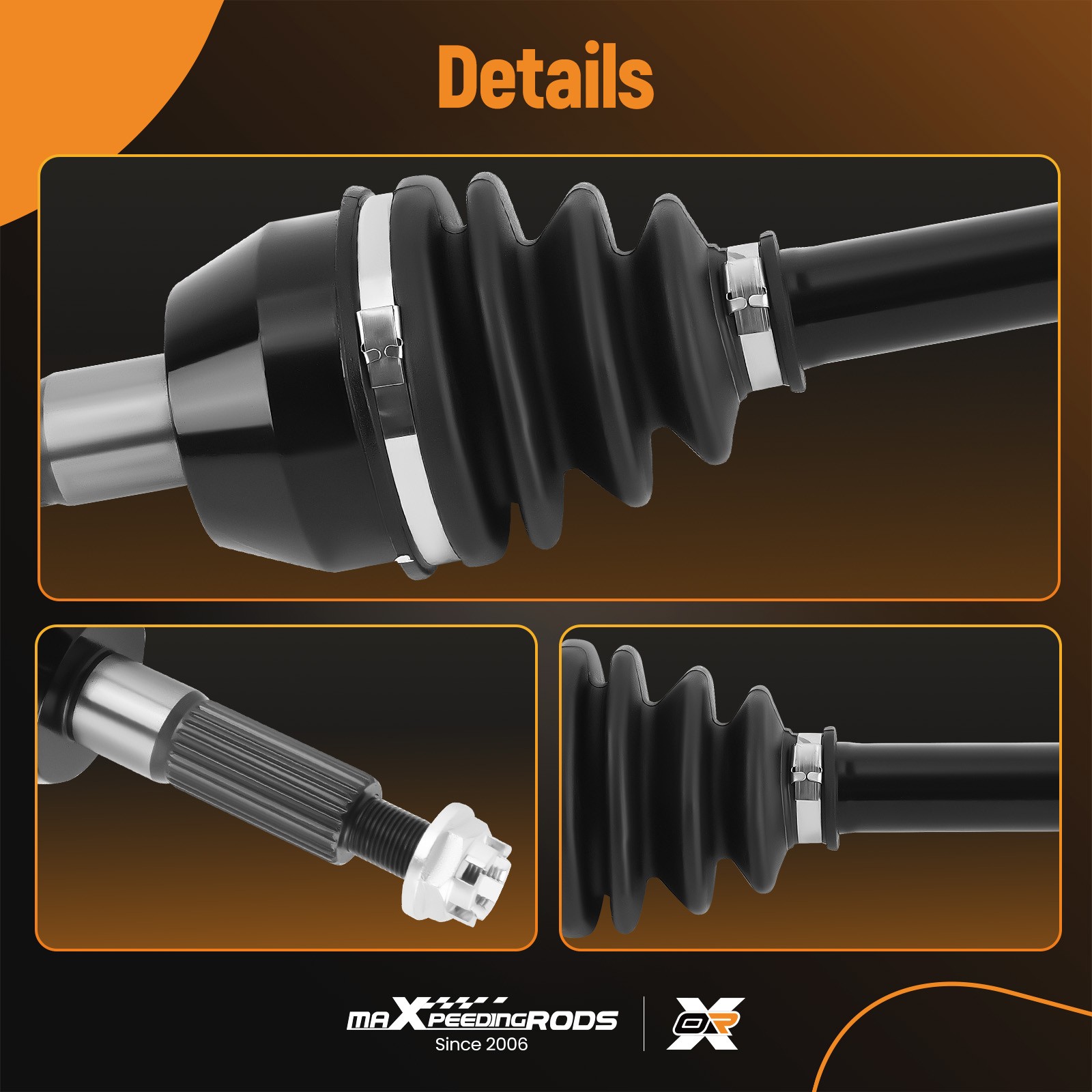 Pair Rear Left Right CV Joint Axle For Polaris Sportsman 450 HO 570 EPS 2016-20