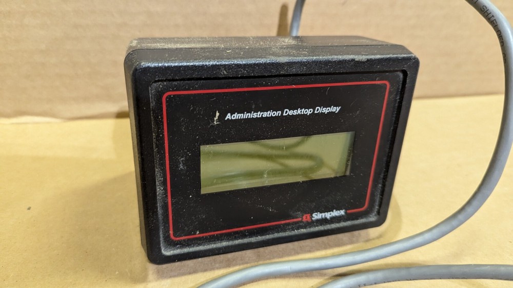 Simplex Valcom Clock VSLCD-40 Intercom System Administration Desktop Display