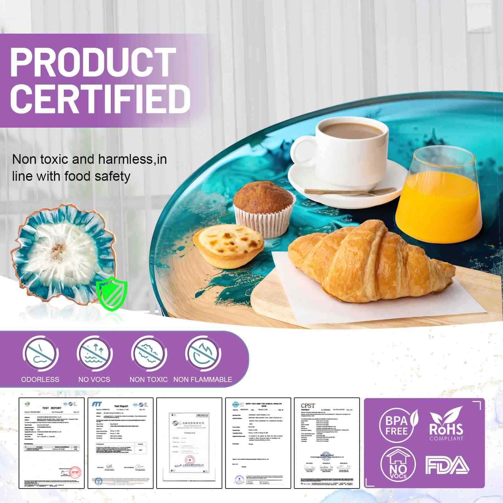 Clear Epoxy Resin - Bulk 32/64oz 1/2/3/4 Gallons Kit - DIY River Table Top 1A:1B