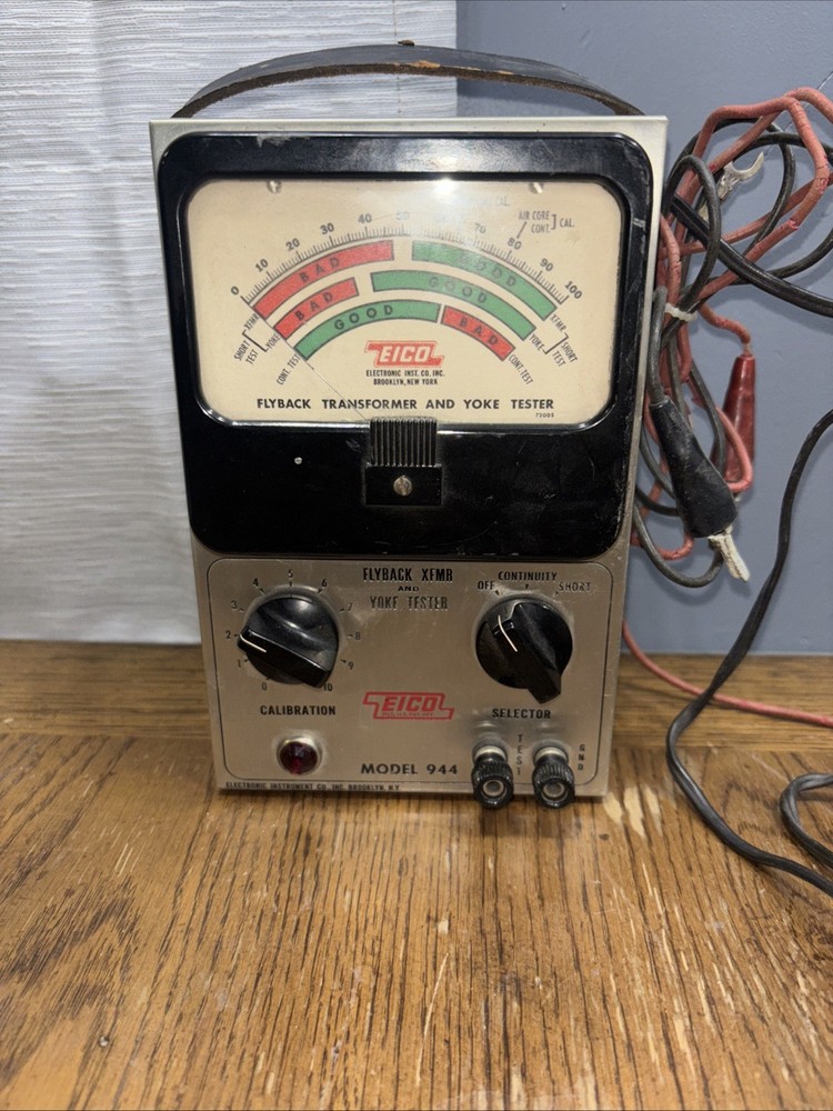 Vintage Eico Flyback XFMR and Yoke Tester Model 944 (Untested)
