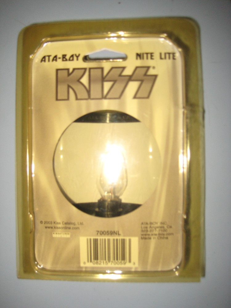 KISS Rock Band At A Boy Nite Lite 2003 w/ Automatic Light Sensor HTF