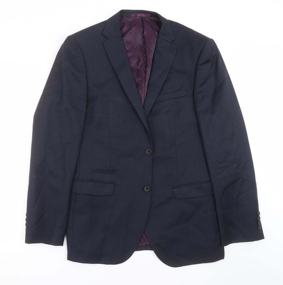NEXT Mens Blue Wool Blend Suit Jacket Size 42