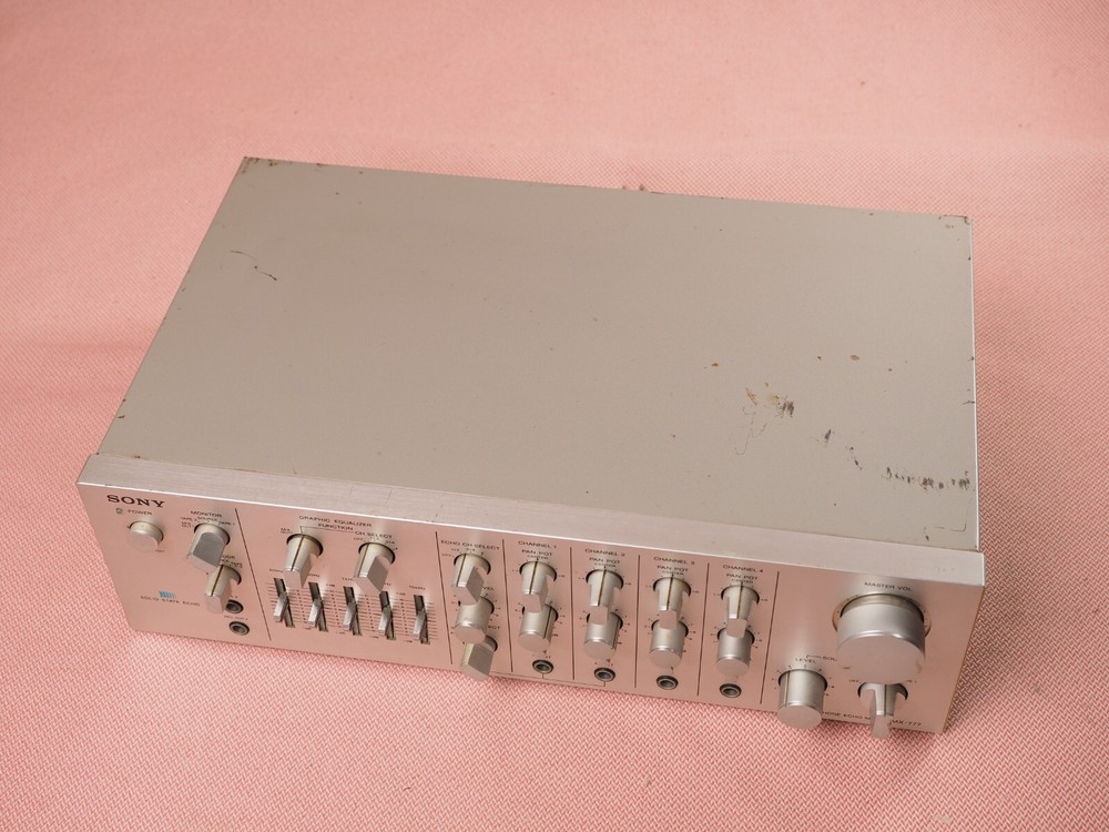 Sony MX 777 Microphone Echo MIxer Solid State Echo Tested MX-777