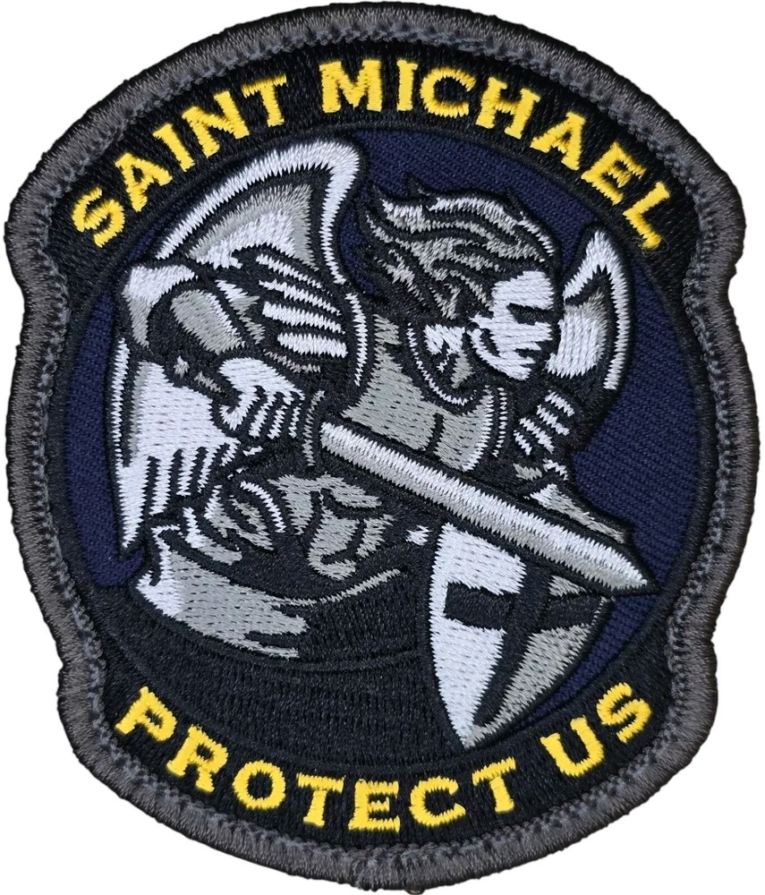 ST MICHAEL PROTECT US MODERN MILSPEC MONKEY MSM TACTICAL FULL COLOR HOOK PATCH