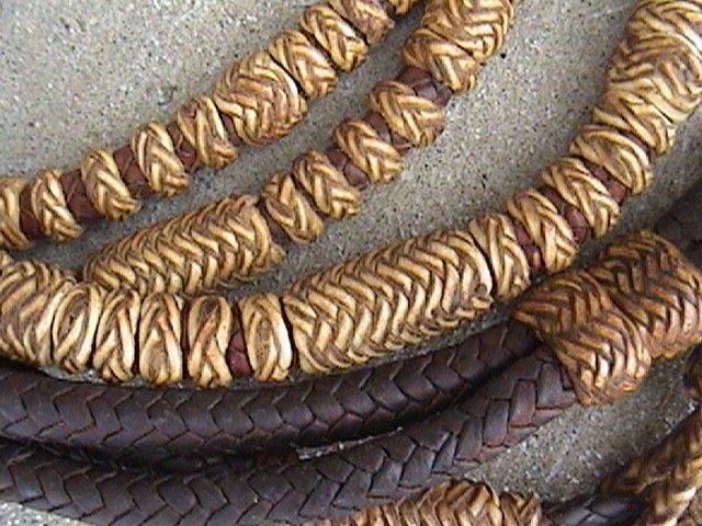 GORGEOUS VINTAGE KANGAROO & RAWHIDE WESTERN ROMEL ROMAL REINS BRIDLE HEADSTALL