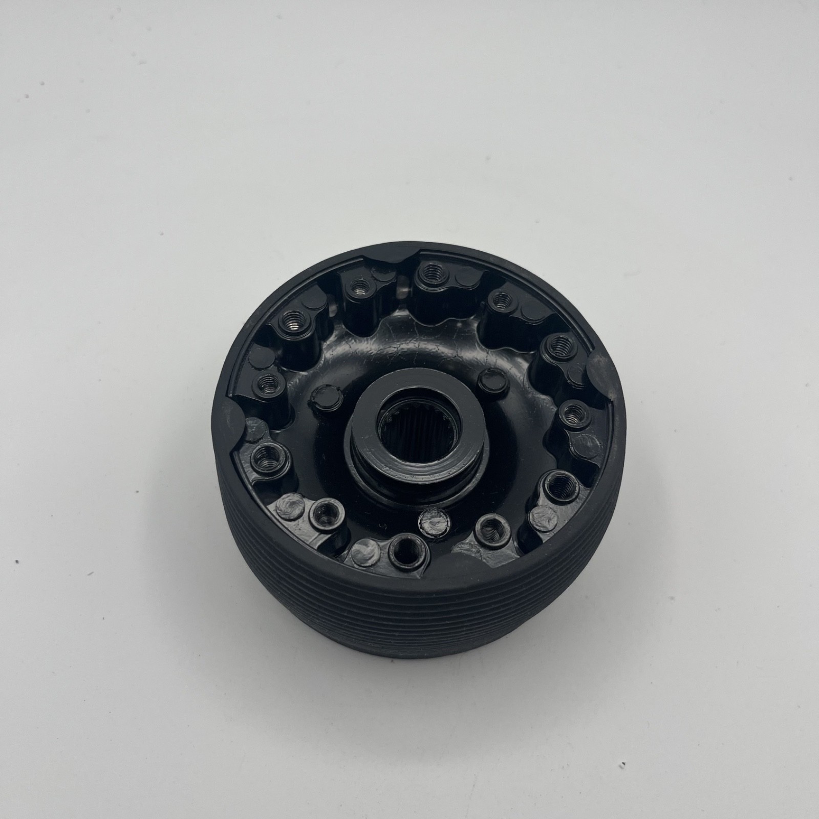 Model M533 Boat Steering Wheel Polished Alum Spoke KEYED HUB Urethane | Sea Ray