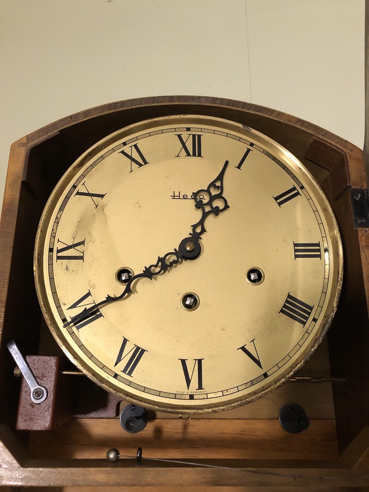 1970s German Heco wall clock /key