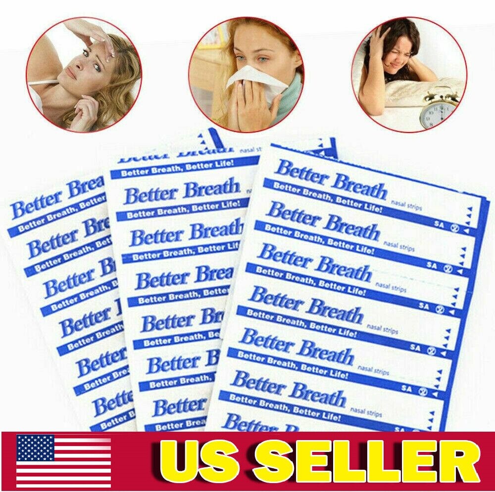 100-1000Pcs Breathe Better and Reduce Snoring Large Nasal Strips 66X19mm Szie