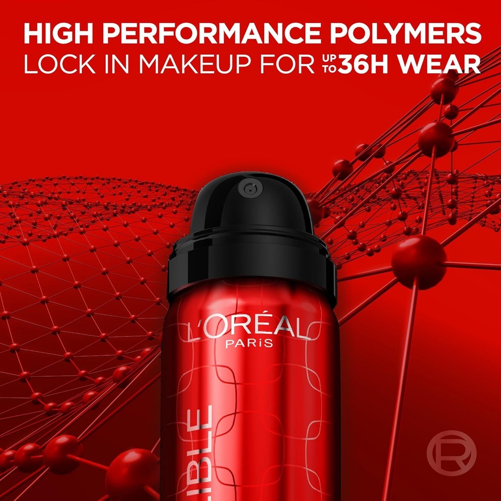 L'Oreal Paris Infallible 3-Second Setting Spray Mist, Microfine Mist for up t...
