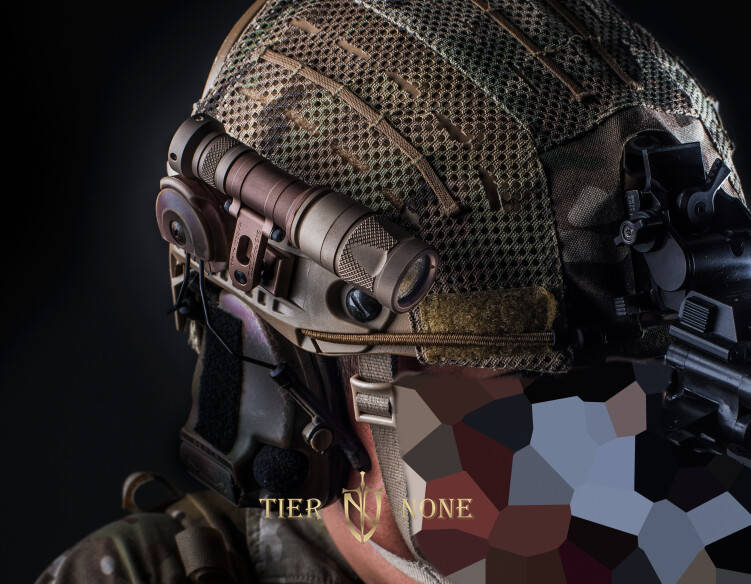 SS Precision M-AX CAG Helmet Flashlight Mount Flashlight Base SS MAX Bracket