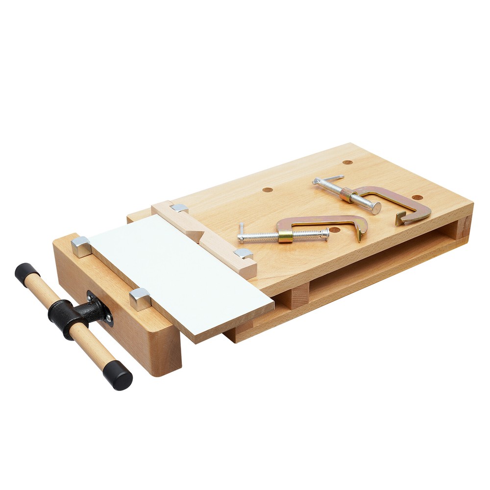 Portable Workbench Beech Wood Woodworking Vise Desktop Work Table Work Bench