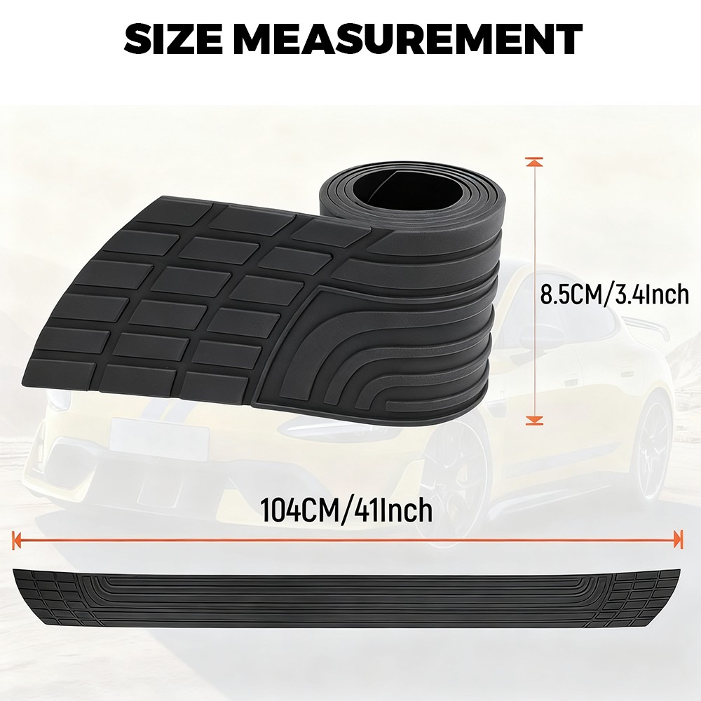 For Ford Accessories Car Rubber Rear Bumper Trunk Guard Anti-Scratch Protector