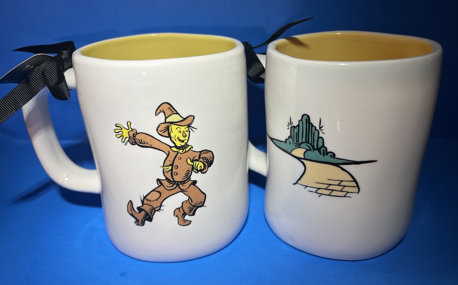 Wizard of Oz Scarecrow Emerald City Coffee Mug Set Collectible Rae Dunn NWT