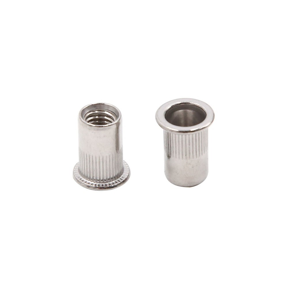 20pcs M8 304 Thread Flat Nut Rivet Car Threaded Insert
