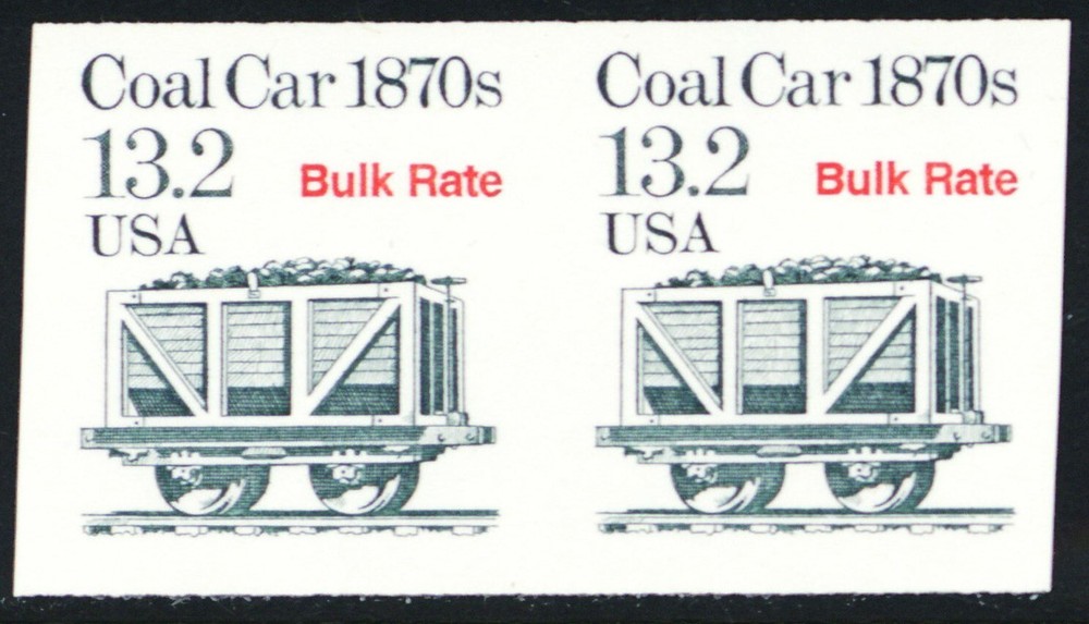 2259a, Mint VF NH 13.2¢ - Imperforate Coil Pair Error * Stuart Katz