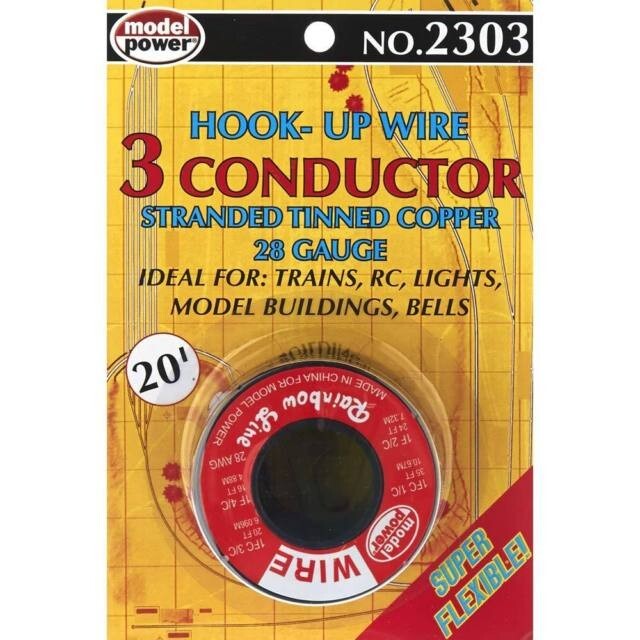 14' Wire Roll, 28 Gauge/3-Conductor