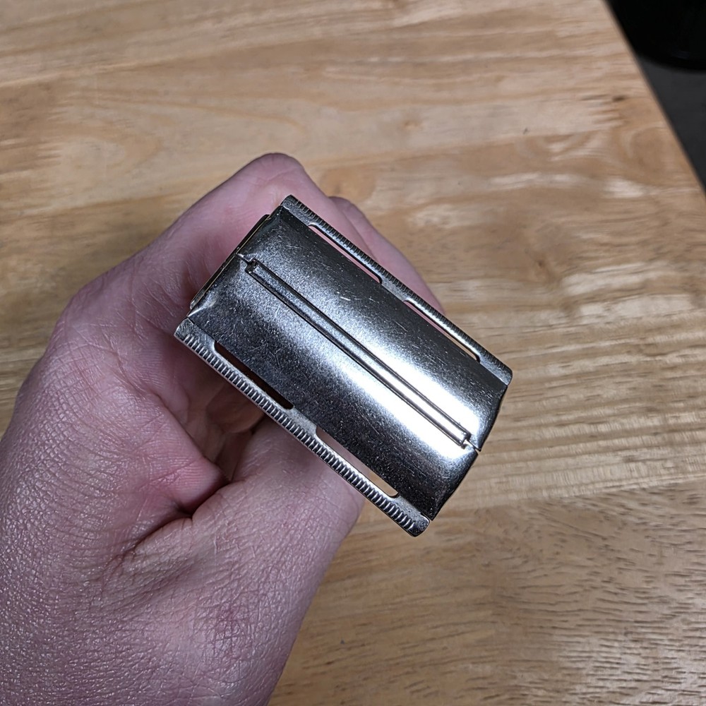 Vintage Gillette Adjustable Black Handle Safety Razor, Code O-2