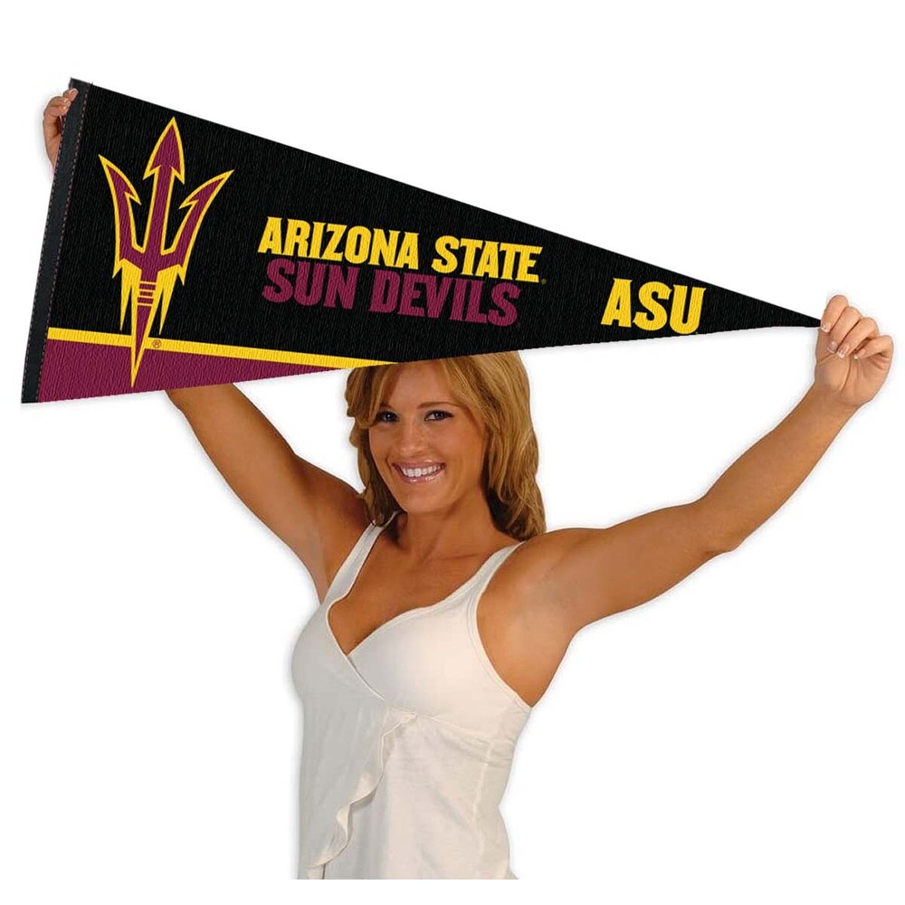 ASU Sun Devils Black 12x30 Felt Pennant