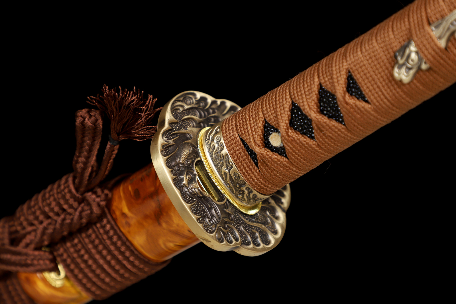 US 20'' Tanto Katana Sword Clay Tempered L6 Steel Blade Rzaor Sharp Battle Ready