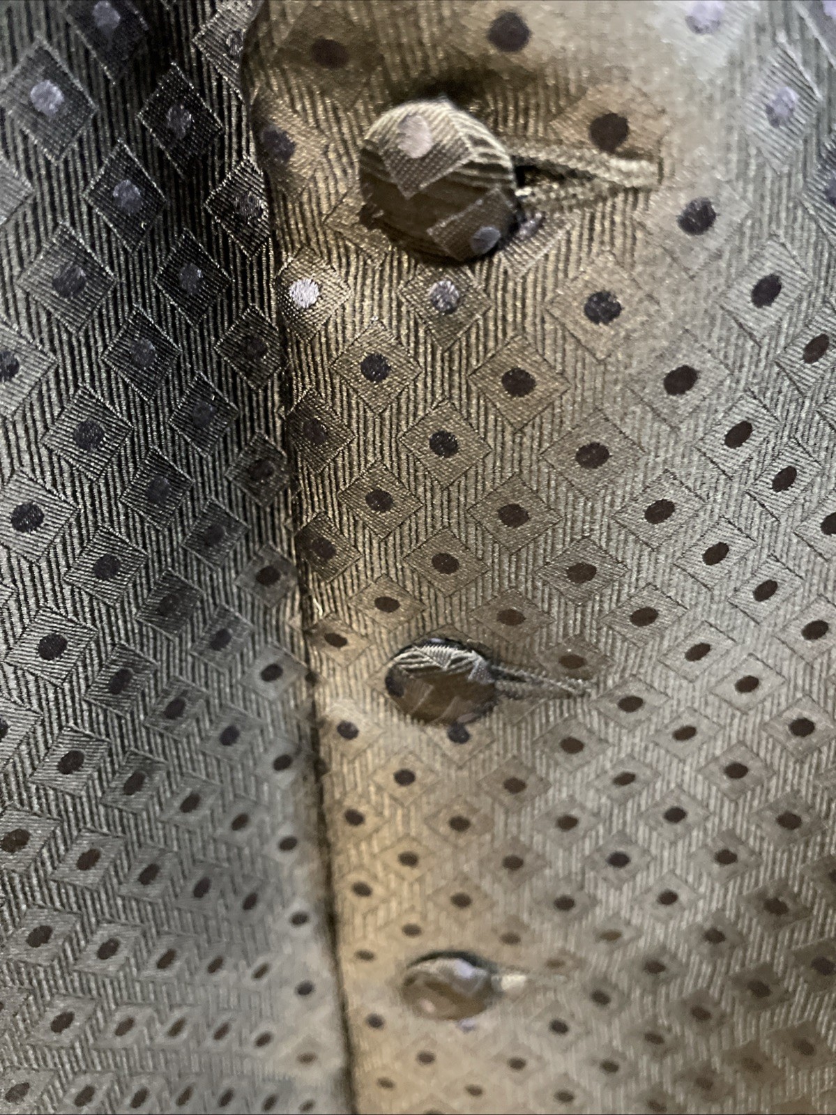 Carrot & Gibbs Handmade XL Blk Silk Formal Vest Tuxedo Wedding Prom