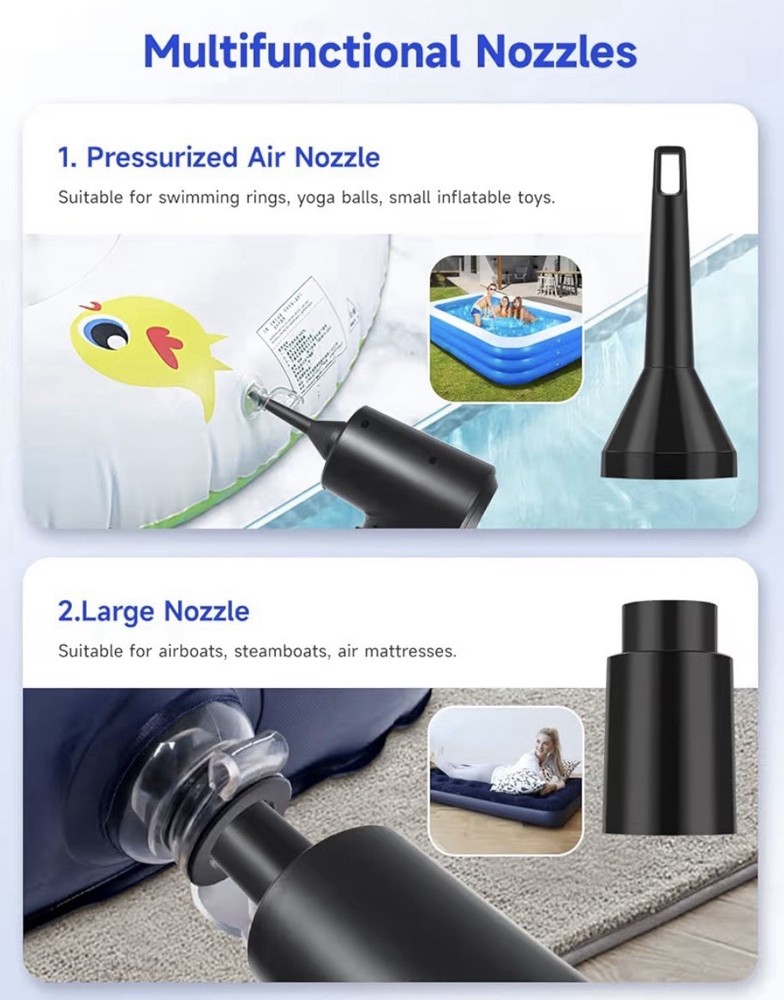 Portable rechargeable air duster